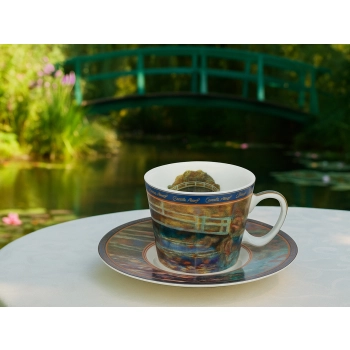 Filiżanka espresso - C. Monet, Most nad stawem z liliami wodnym (CARMANI)