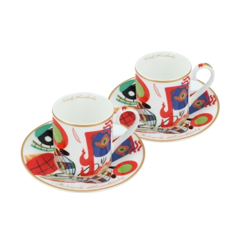 Kpl. 2 filiżanek espresso - Wassily Kandinsky, Muses (CARMANI)