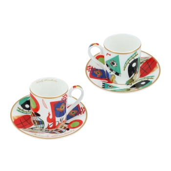 Kpl. 2 filiżanek espresso - Wassily Kandinsky, Muses (CARMANI)