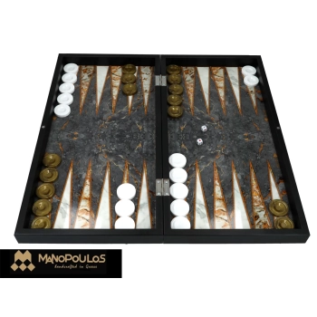 2 w 1 Backgammon Szachy (szary marmur)