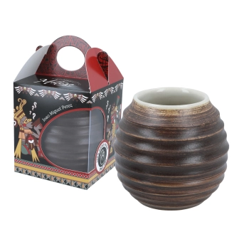 Naczynie Ceramiczne do Yerby - brązowa opona
