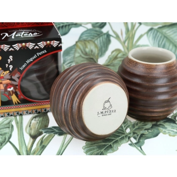 Naczynie Ceramiczne do Yerby - brązowa opona