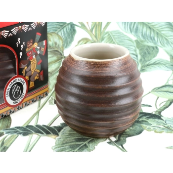 Naczynie Ceramiczne do Yerby - brązowa opona