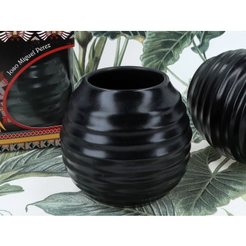 Naczynie Ceramiczne do Yerby - czarna opona