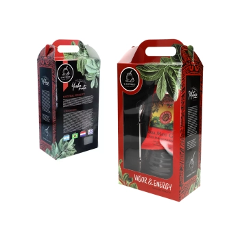 Zestaw do Yerby - Naczynie Ceramiczne (czarne) + bombilla + Yerba Mate Green 50g