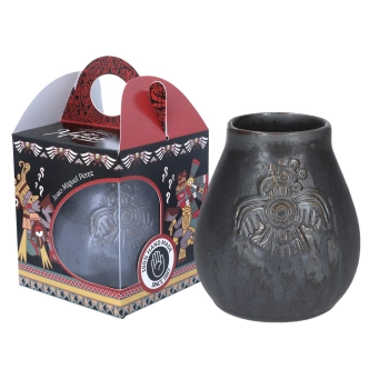 Naczynie Ceramiczne do Yerby - metaliczne