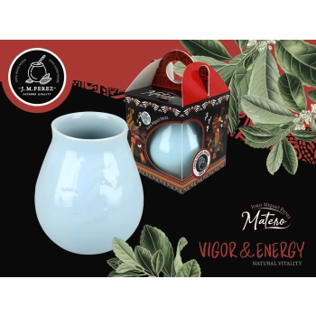 Naczynie Ceramiczne do Yerby - jasny błękitny