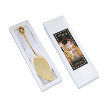 Łopatka do ciasta powlekana 24K złotem - G. Klimt, Pocałunek (CARMANI)