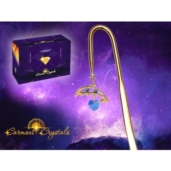 Zakładka do książki delfin- products with Carmani Crystals