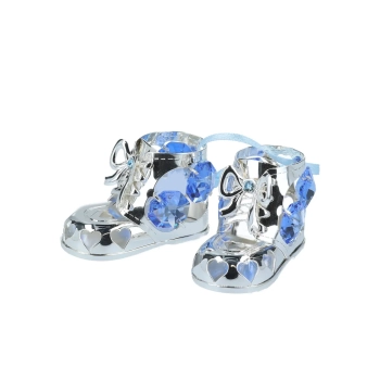 Buciki chłopięce srebrne - products with Carmani Crystals