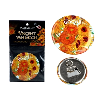 Otwieracz z magnesem - V. van Gogh, Słoneczniki (CARMANI)