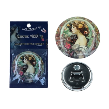Otwieracz z magnesem - inspirowane twórczością A. Mucha (CARMANI)
