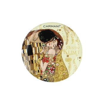 Otwieracz z magnesem - G. Klimt, Pocałunek, kremowe tło (CARMANI)