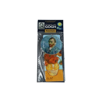 Przywieszka do torebki/Breloczek do kluczy - V. van Gogh, Słoneczniki (CARMANI)