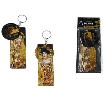 Przywieszka do torebki/Breloczek do kluczy - G. Klimt, Pocałunek i Adela (CARMANI)