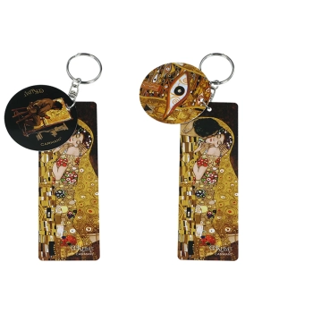 Przywieszka do torebki/Breloczek do kluczy - G. Klimt, Pocałunek i Adela (CARMANI)