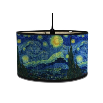 Abażur bambusowy - V. van Gogh, Gwiaździsta Noc
