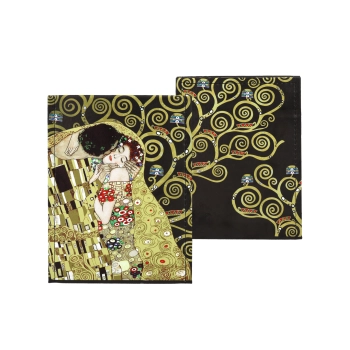 Lusterko w etui - G. Klimt, Pocałunek i Drzewo życia (CARMANI)