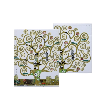 Lusterko w etui - G. Klimt, Drzewo życia, białe tło (CARMANI)