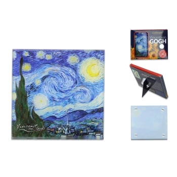 Podkładka szklana - V. van Gogh, Gwiaździsta Noc (CARMANI)