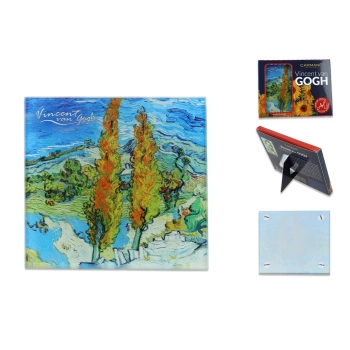 Podkładka szklana - V. van Gogh, Topole (CARMANI)