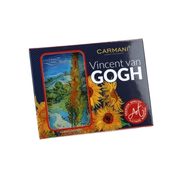 Podkładka szklana - V. van Gogh, Topole (CARMANI)