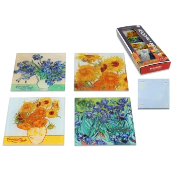 Kpl. 4 podkładek szklanych - V. van Gogh (CARMANI)