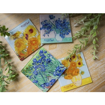 Kpl. 4 podkładek szklanych - V. van Gogh (CARMANI)
