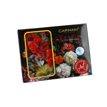 Podkładka szklana - Kwiaty Barokowe, Maki (CARMANI)
