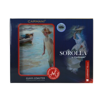 Podkładka szklana - J. Sorolla, Dziewczynka na plaży (CARMANI)