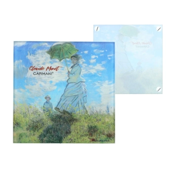 Podkładka szklana - C. Monet, Kobieta z Parasolem  (CARMANI)