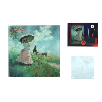 Podkładka szklana - C. Monet, Kobieta z Parasolem (CARMANI)