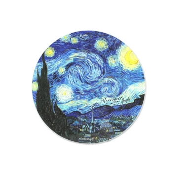 Deska szklana, okrągła - V. van Gogh, Gwiaździsta Noc (CARMANI)