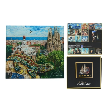 Podkładka szklana - inspirowana malarstwem A. Gaudi (CARMANI)
