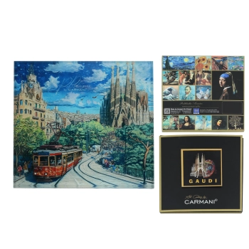 Podkładka szklana - inspirowana malarstwem A. Gaudi (CARMANI)