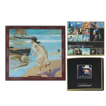 Podkładka szklana - J. Sorolla, Dziewczynka wchodzi do morza (CARMANI)