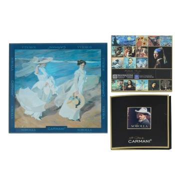 Podkładka szklana - J. Sorolla, Spacer brzegiem morza (CARMANI)