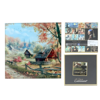 Podkładka szklana - Chłopska osada (CARMANI)