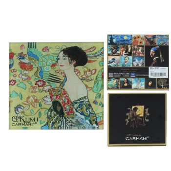 Podkładka szklana - G. Klimt, Kobieta z wachlarzem (CARMANI)