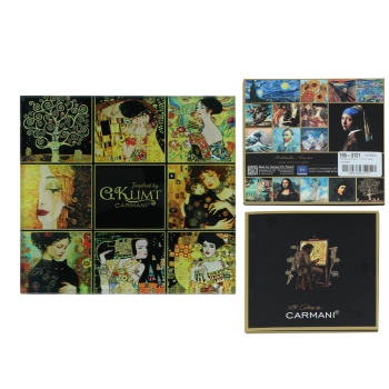 Podkładka szklana - G. Klimt, kolaż (CARMANI)