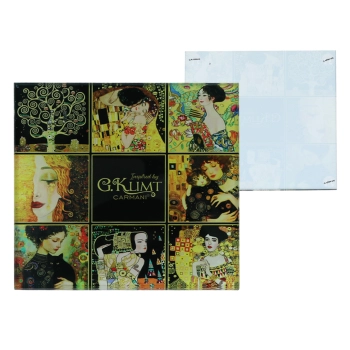 Podkładka szklana - G. Klimt, kolaż (CARMANI)
