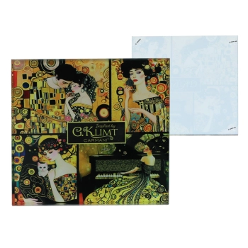 Podkładka szklana - G. Klimt, kolaż (CARMANI)