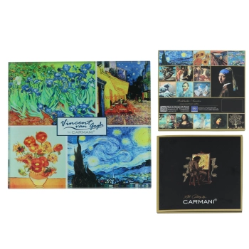 Podkładka szklana - V. van Gogh, kolaż (CARMANI)