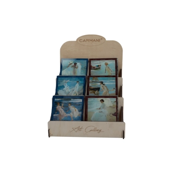 Kpl. 30 podkładek szklanych w display - J. Sorolla (CARMANI)