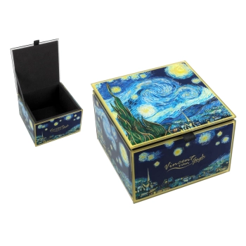 Szkatułka szklana na biżuterię - V. van Gogh, Gwiaździsta Noc (CARMANI)