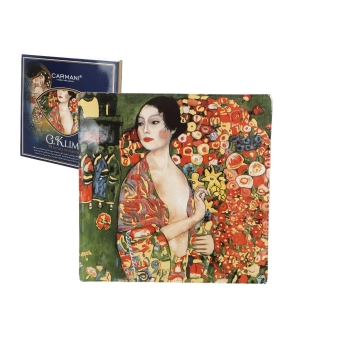 Talerz dekoracyjny - G. Klimt, Tancerka 13x13cm