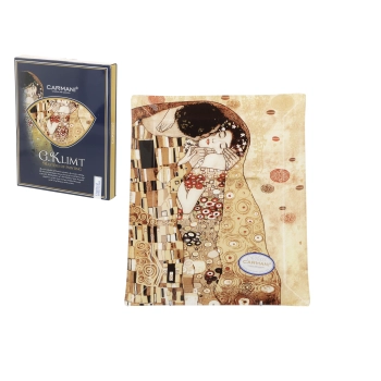 Talerz dekoracyjny - G.Klimt, Pocałunek (CARMANI) 32x24cm