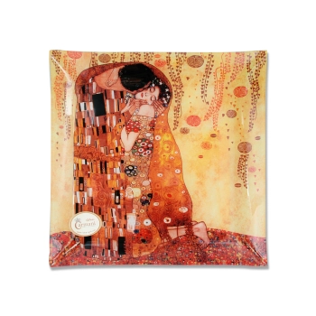 Talerz dekoracyjny - G. Klimt, Pocałunek 30x30cm