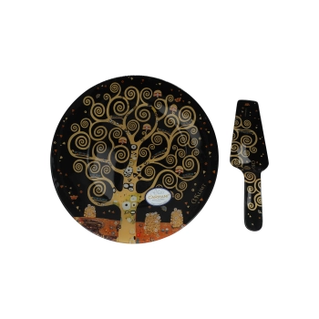 Talerz deserowy z łopatką - G. Klimt, Drzewo życia (CARMANI)