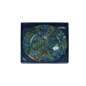 Talerz dekoracyjny z łopatką - V. van Gogh, Irysy (CARMANI)